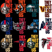 Load image into Gallery viewer, 32 THEY NOT LIKE US Football Designs Bundle PNG
