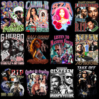 Load image into Gallery viewer, 25 Music Artist Stars V5 Bootleg Designs Bundle PNG
