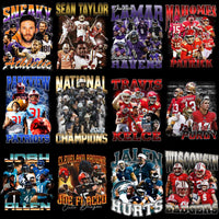 Load image into Gallery viewer, 40 Football Players &amp; Teams Bootleg Designs Bundle PNG
