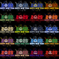 Load image into Gallery viewer, 120 College Football NCAA Teams Happy New Year 2025 Designs Bundle PNG
