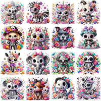 Load image into Gallery viewer, 50 Spooky Halloween Animals Cute Designs Bundle PNG
