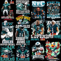 Load image into Gallery viewer, 26 Super Bowl 2025 EAGLES Winners Champions Football Designs Bundle PNG
