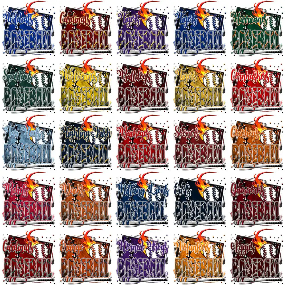 62 College NCAA Teams Baseball Plate Designs Bundle PNG