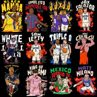 Load image into Gallery viewer, 45 Cartoon Sports Stars Popular Designs Bundle PNG
