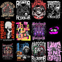 Load image into Gallery viewer, 48 Rock Streetwear Brand Designs Bundle PNG + PDF
