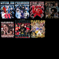 Load image into Gallery viewer, 38 Music Mix Pop Rap Kpop Stars Bootleg Designs Bundle PNG
