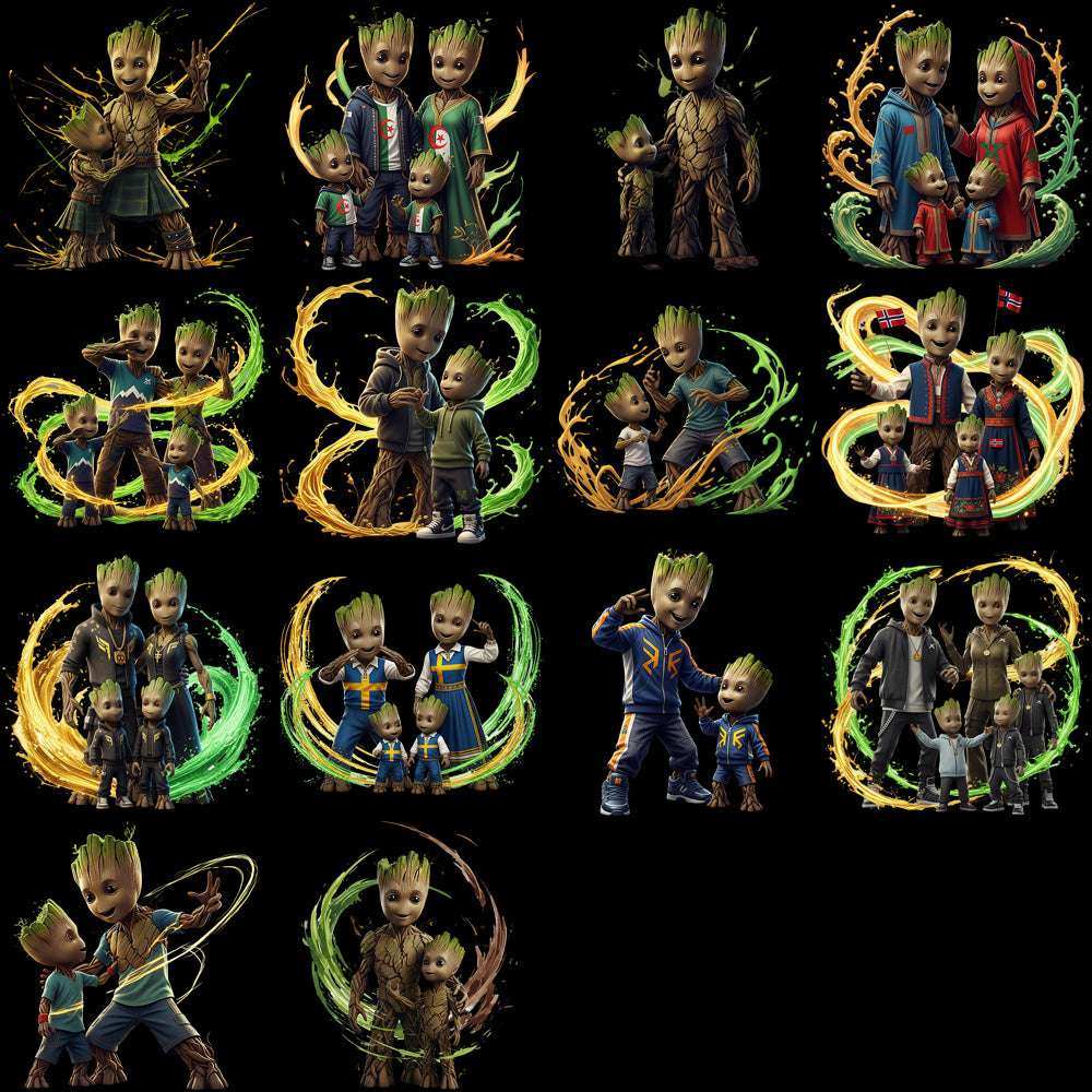 59 Family Groot Super Heroes Designs Bundle PNG