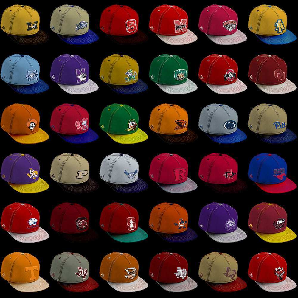 126 College NCAA Ball Cap PNG Designs Bundle