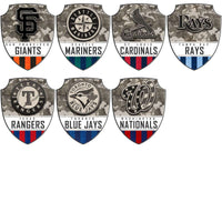 Lade Bild in die Galerieansicht, 30 Baseball Camo Badge Teams Military Shield Designs Bundle PNG

