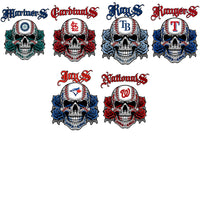 Load image into Gallery viewer, 30 Baseball Teams Sull Ball Tattoo Designs Bundle PNG
