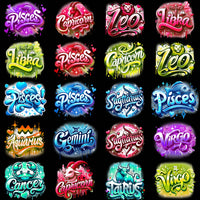 Load image into Gallery viewer, 100 Zodiac Signs Colors Designs Bundle PNG
