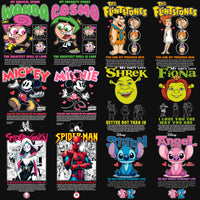 Load image into Gallery viewer, 20 Valentine Couples Streetwear Black + White Designs Bundle PNG
