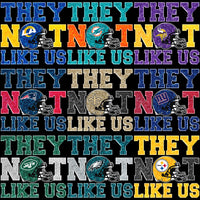 Load image into Gallery viewer, 32 Football Teams They Not Like Us Glitter Designs Bundle PNG
