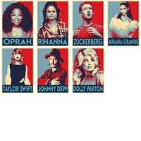 Load image into Gallery viewer, 30 Famous Celebrities Poster Designs Bundle JPG
