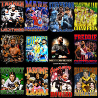 Load image into Gallery viewer, 45 Mixed Sports Champions Bootleg Designs Bundle PNG
