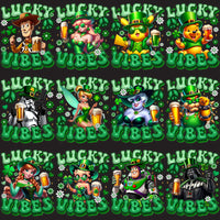 Load image into Gallery viewer, 46 Lucky Vibes St. Patrick’s Day Cartoons Designs Bundle PNG
