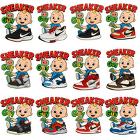 Load image into Gallery viewer, 44 Shoes Swoosh Sneaker Guy Baby Boy Cocomelon Designs Bundle PNG
