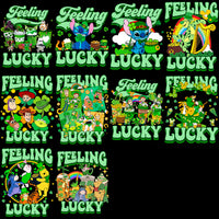 Load image into Gallery viewer, 32 Feeling Lucky St. Patrick’s Day Cartoons Designs Bundle PNG

