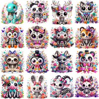 Load image into Gallery viewer, 50 Spooky Halloween Animals Cute Designs Bundle PNG
