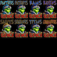 Load image into Gallery viewer, 32 Christmas Grinch Football Teams Designs Bundle PNG

