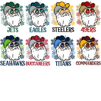 Load image into Gallery viewer, 32 Santa CHRISTMAS Football Teams Designs Bundle PNG
