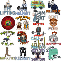 Load image into Gallery viewer, 48 GYM Fitness Quote Popculture Designs Bundle PNG
