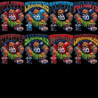 Load image into Gallery viewer, 32 Cartoon MOANA Football Teams Maui Designs Bundle PNG
