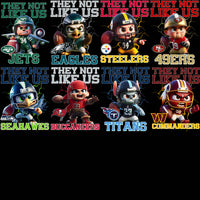 Load image into Gallery viewer, 32 Funny Football Teams They Not Like Us Mascots Designs Bundle PNG
