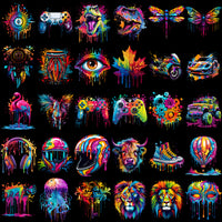 Load image into Gallery viewer, 120 Color Drip Mixed Designs Bundle PNG
