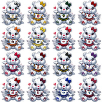 Load image into Gallery viewer, 126 College NCAA Carebear Cheerleader PNG Designs Bundle
