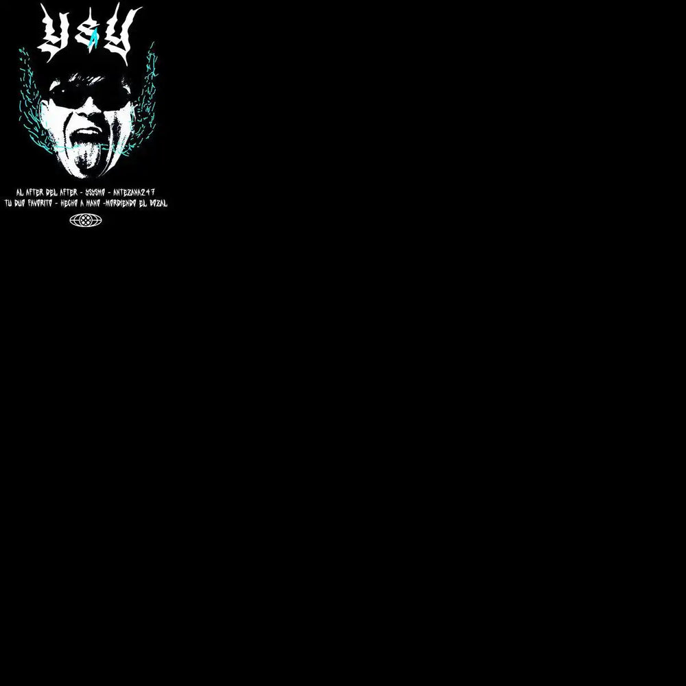 Edgy graphic design with bold typography and teal accents, ideal for DTF/DTG printing and embroidery projects.