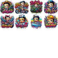 Load image into Gallery viewer, 39 Cartoon BETTY Boop Graffiti Designs Bundle PNG

