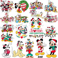 Load image into Gallery viewer, 80 Christmas Mickey Santa Cartoon Designs Bundle PNG
