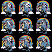 Load image into Gallery viewer, 35 Funny Dogs Riding Unicorn Rex Designs Bundle PNG
