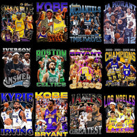 Load image into Gallery viewer, 67 Basketball Players Teams Bootleg Designs Bundle PNG
