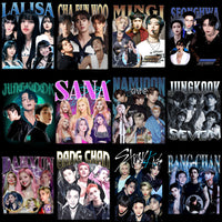 Load image into Gallery viewer, 55 KPOP Music Tribute Streetwear Bootleg Designs Bundle PNG

