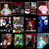 Load image into Gallery viewer, 55 Mixed Anime Best Streetwear Designs Bundle PNG
