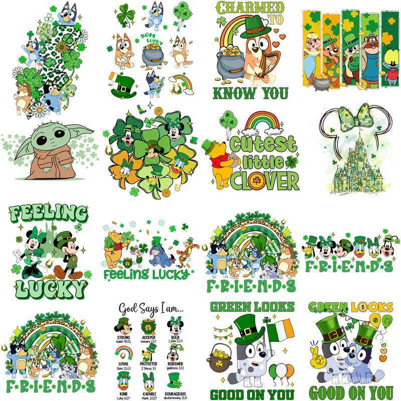 75 St. Patrick’s Day Cartoons Designs Bundle PNG