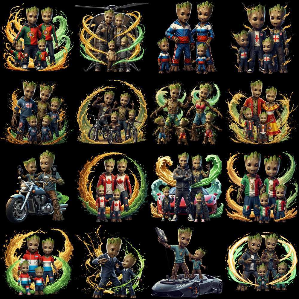 59 Family Groot Super Heroes Designs Bundle PNG