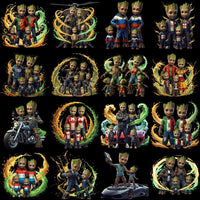 Load image into Gallery viewer, 59 Family Groot Super Heroes Designs Bundle PNG
