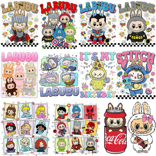 44 Cartoon LABUBU Pop Culture Designs Bundle PNG