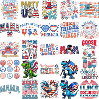 Load image into Gallery viewer, 200 4th of July Patriotic USA Festive Designs Bundle PNG
