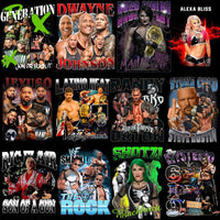 Load image into Gallery viewer, 40 Wrestling Combat Pack Bootleg Designs Bundle PNG
