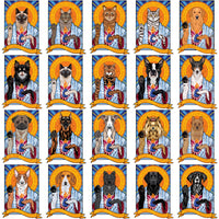 Load image into Gallery viewer, 115 Funny Dogs &amp; Cats Saints Designs Bundle PNG
