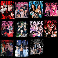 Load image into Gallery viewer, 45 KPOP Music Bands Streetwear Bootleg Designs Bundle PNG
