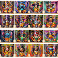 Load image into Gallery viewer, 72 Halloween Zipper Cartoons Tumbler Wrap Bundle JPG
