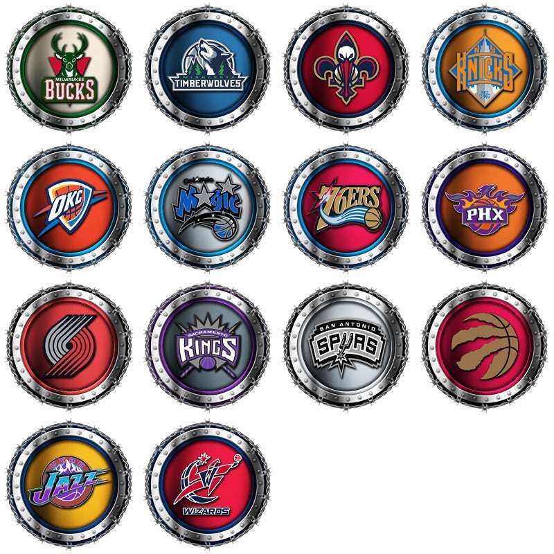 30 Basketball Teams Barbed Wire Logos Designs Bundle PNG