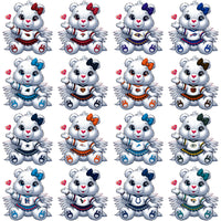 Load image into Gallery viewer, 32 Football Teams Carebear Cheerleader Designs Bundle PNG
