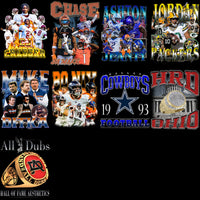 Load image into Gallery viewer, 41 Football Bootleg Players &amp; Teams Designs Bundle PNG
