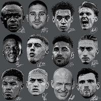 Load image into Gallery viewer, 70 Soccer Big Heads Players Faces Football Signature Designs Bundle PNG
